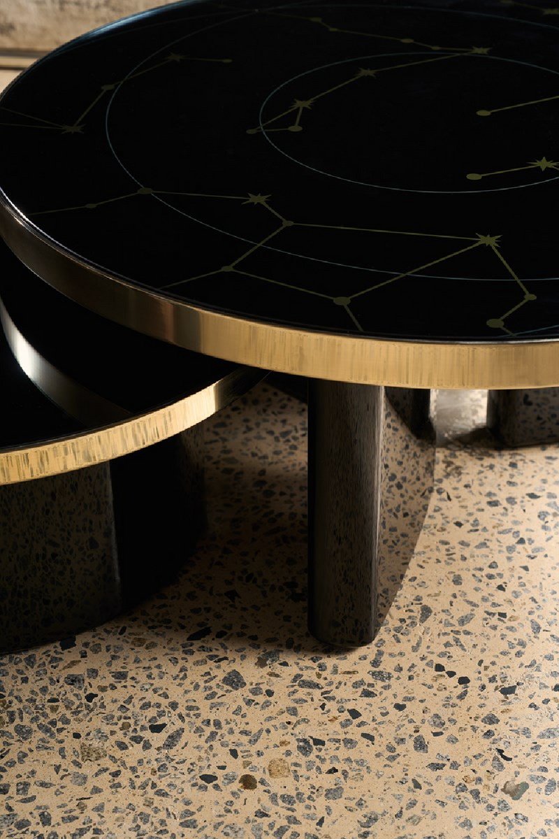 Black Round Coffee Table | Caracole Umbra | Oroatrade.com