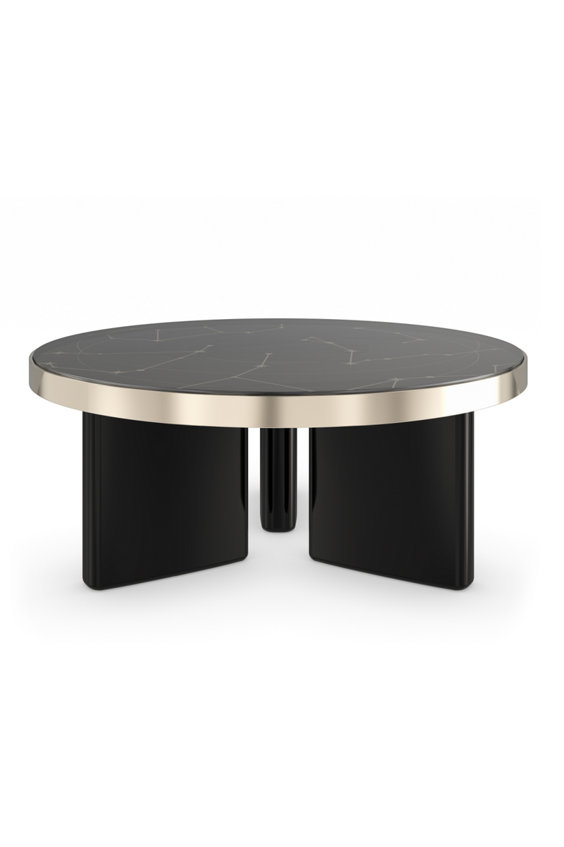 Black Round Coffee Table | Caracole Umbra | Oroatrade.com