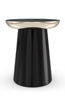 Black Mirrored Top Side Table | Caracole Umbra | Oroatrade.com