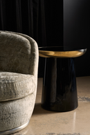 Black Mirrored Top Side Table | Caracole Umbra | Oroatrade.com