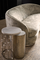 White Marble Nesting Accent Table | Caracole Orbit | Oroatrade.com