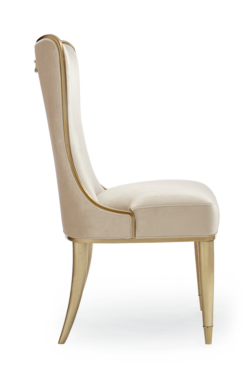 Cream Velvet Dining Chair | Caracole | Oroatrade.com