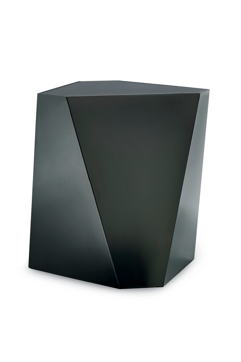Faceted Metal Side Table | Caracole The Contempo Side | Oroatrade.com