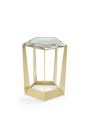 Beveled Crystal Side Table | Caracole The Gem | Oroatrade.com