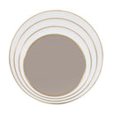 Brass Asymmetrical Round Mirror | Caracole The Solar