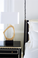 Black Leather Canopy Bed | Caracole The Couturier | Oroatrade.com