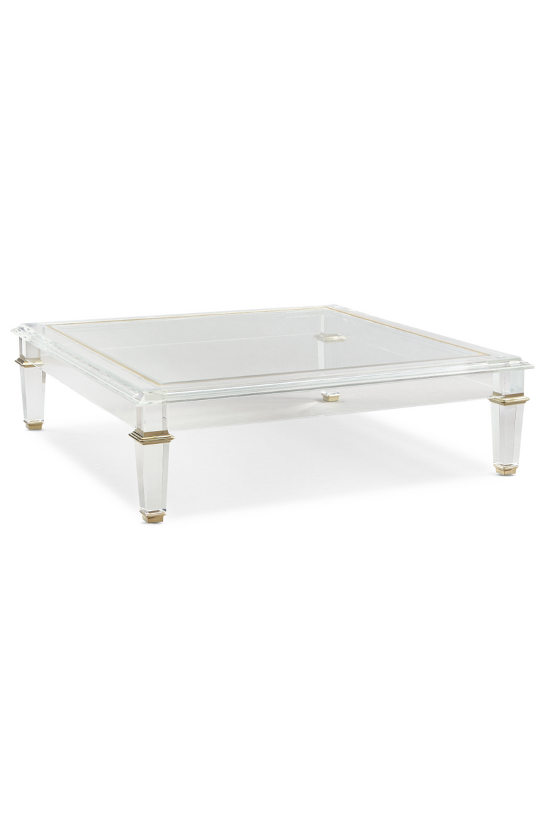 Modern Clear Cocktail Table | Caracole Pierre | Oroatrade.com