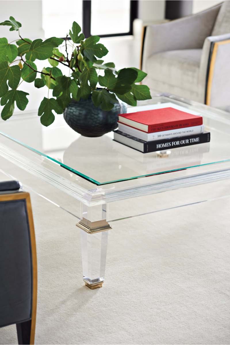 Modern Clear Cocktail Table | Caracole Pierre | Oroatrade.com