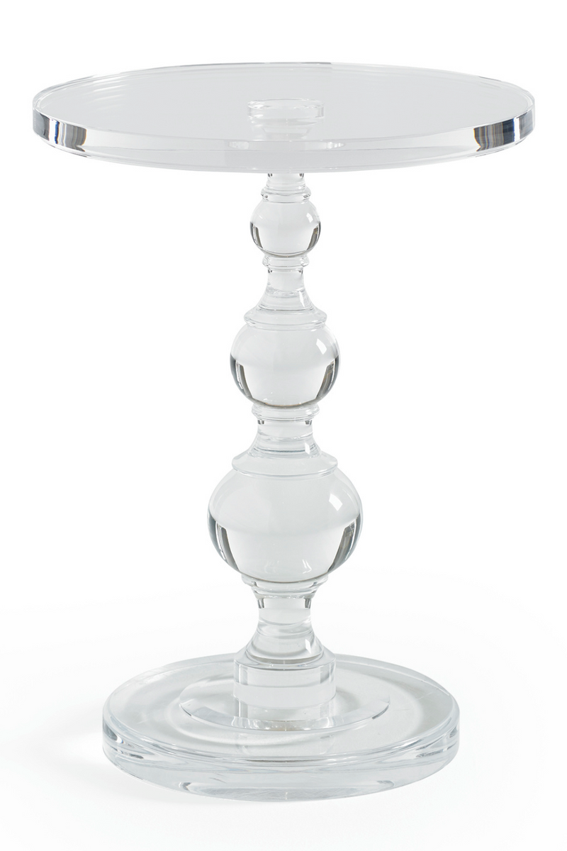 Acrylic Sculpted Side Table | Caracole All Clear | Oroatrade.com