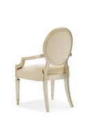 Carved Frame Beige Dining Chair (2) | Caracole May I Join You? | Oroatrade.com