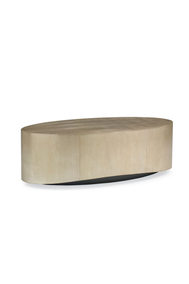 Metallic Leaf Coffee Table | Caracole Come Oval Here