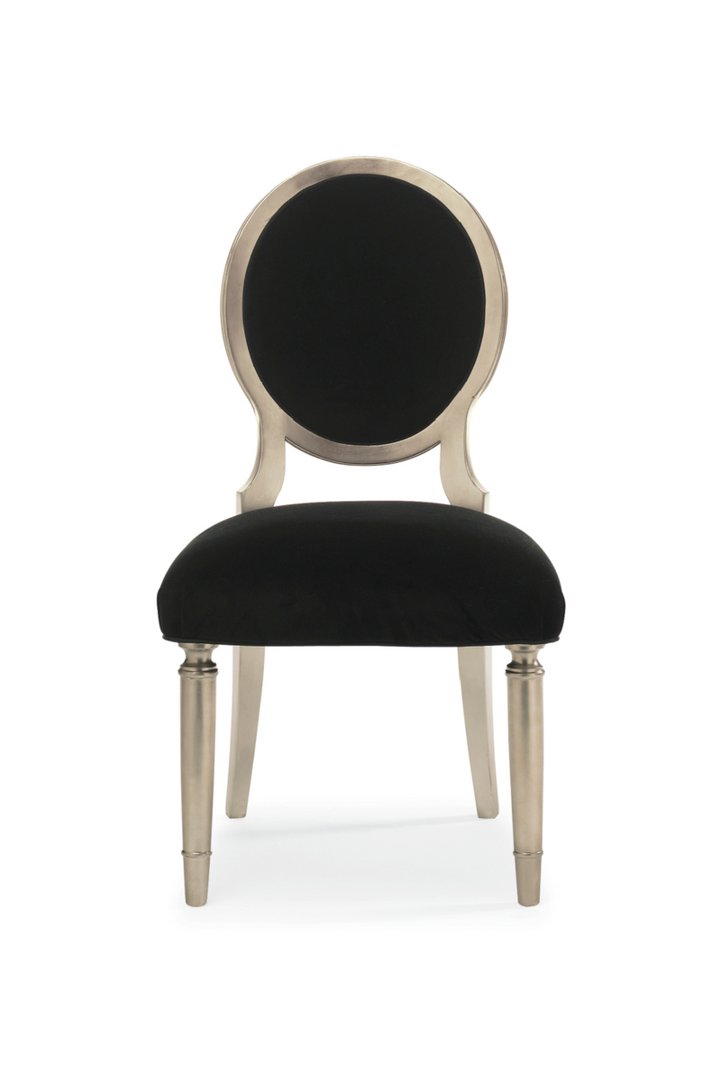 Black Velvet Dining Chairs (2) | Caracole Chit-Chat | Oroatrade.com