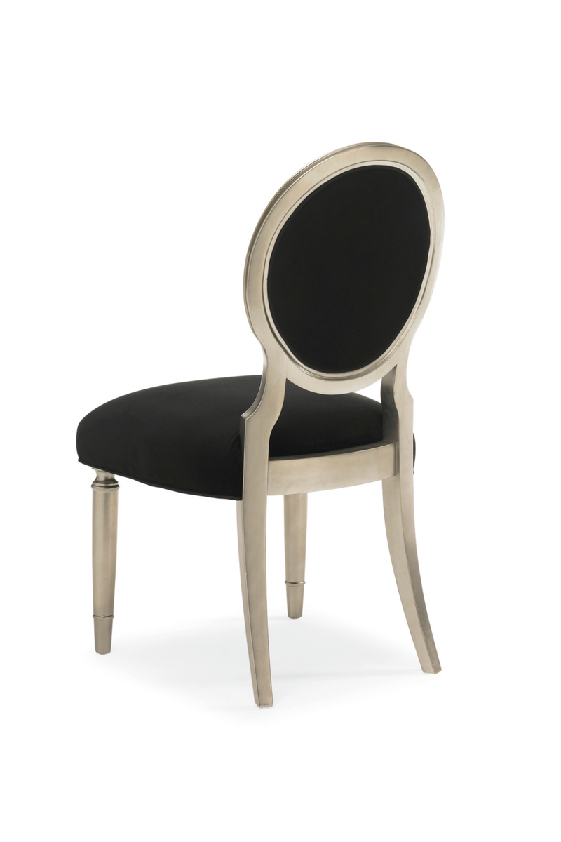 Black Velvet Dining Chairs (2) | Caracole Chit-Chat | Oroatrade.com