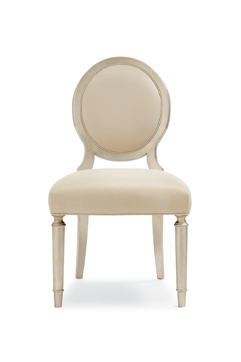 Cream Oval-Back Dining Chairs (2) | Caracole May I Join You? | Oroatrade.com