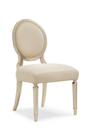 Carved Frame Beige Dining Chair (2) | Caracole May I Join You? | Oroatrade.com
