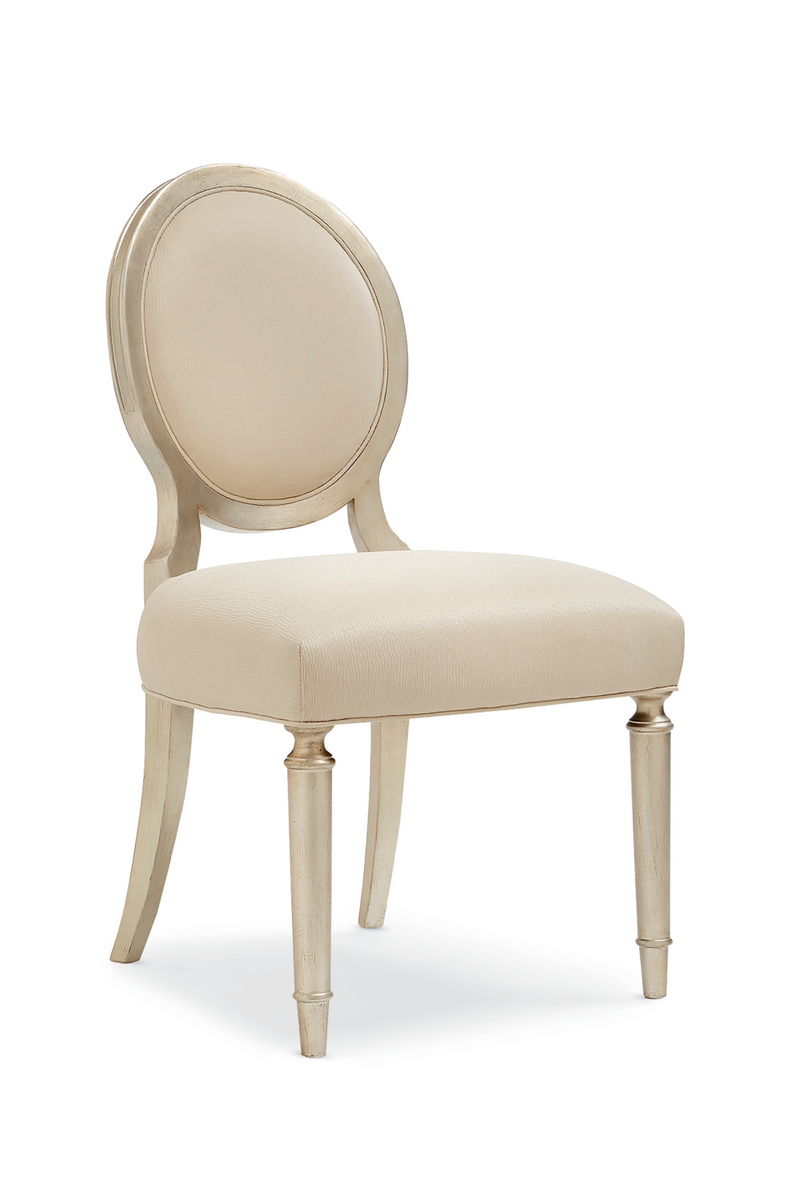 Cream Oval-Back Dining Chairs (2) | Caracole May I Join You? | Oroatrade.com