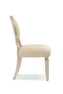 Carved Frame Beige Dining Chair (2) | Caracole May I Join You? | Oroatrade.com
