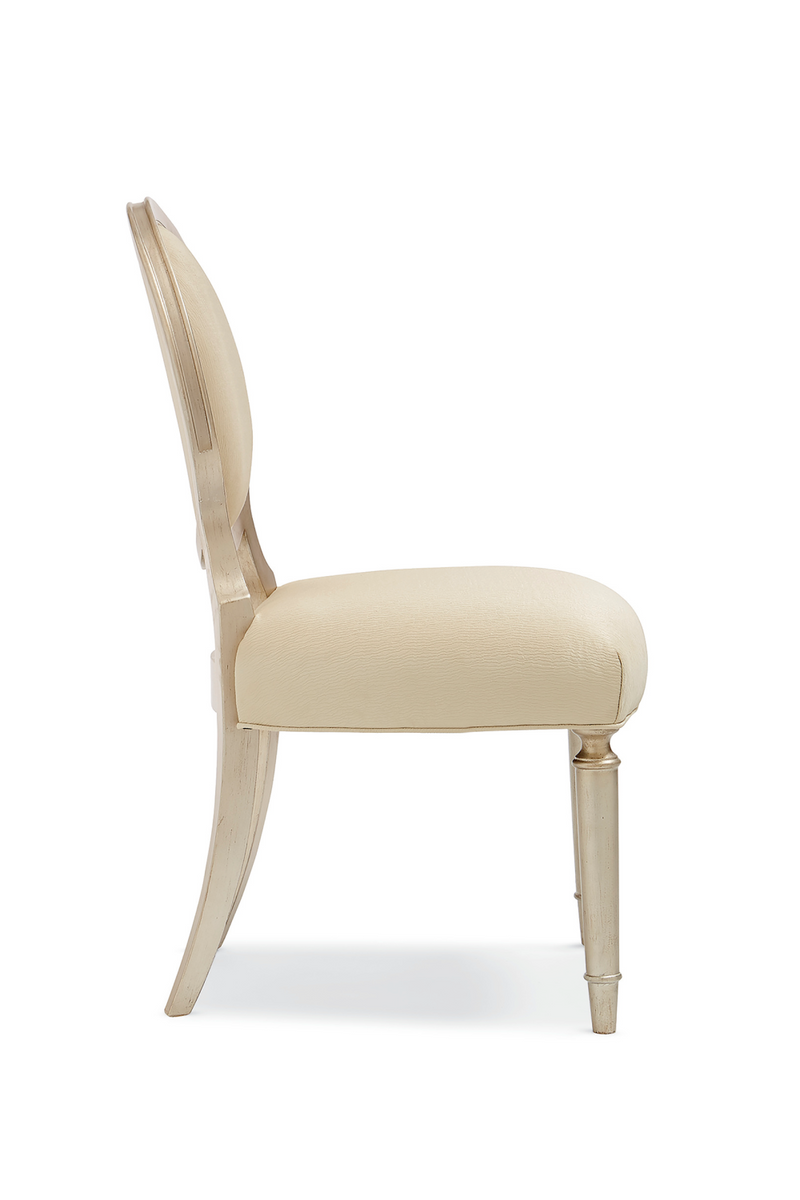 Cream Oval-Back Dining Chairs (2) | Caracole May I Join You? | Oroatrade.com