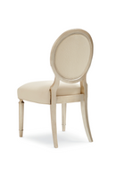 Carved Frame Beige Dining Chair (2) | Caracole May I Join You? | Oroatrade.com