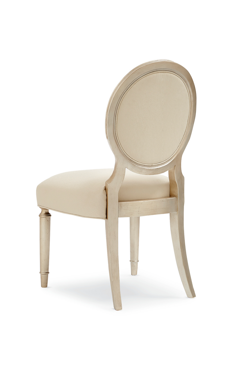 Cream Oval-Back Dining Chairs (2) | Caracole May I Join You? | Oroatrade.com