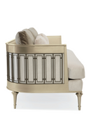 Wraparound Tungsten Sofa | Caracole Quit Your Metal-ing | Oroatrade.com