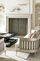 Wraparound Tungsten Sofa | Caracole Quit Your Metal-ing | Oroatrade.com