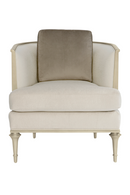 Tungsten Curved Accent Chair | Caracole Quit Your Metal-ing | Oroatrade.com