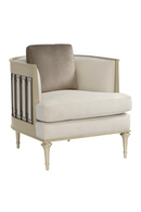 Tungsten Curved Accent Chair | Caracole Quit Your Metal-ing | Oroatrade.com