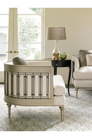 Tungsten Curved Accent Chair | Caracole Quit Your Metal-ing | Oroatrade.com