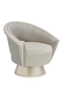 Velvet Modern Swivel Chair | Caracole A Com-Pleat Turn Around | Oroatrade.com