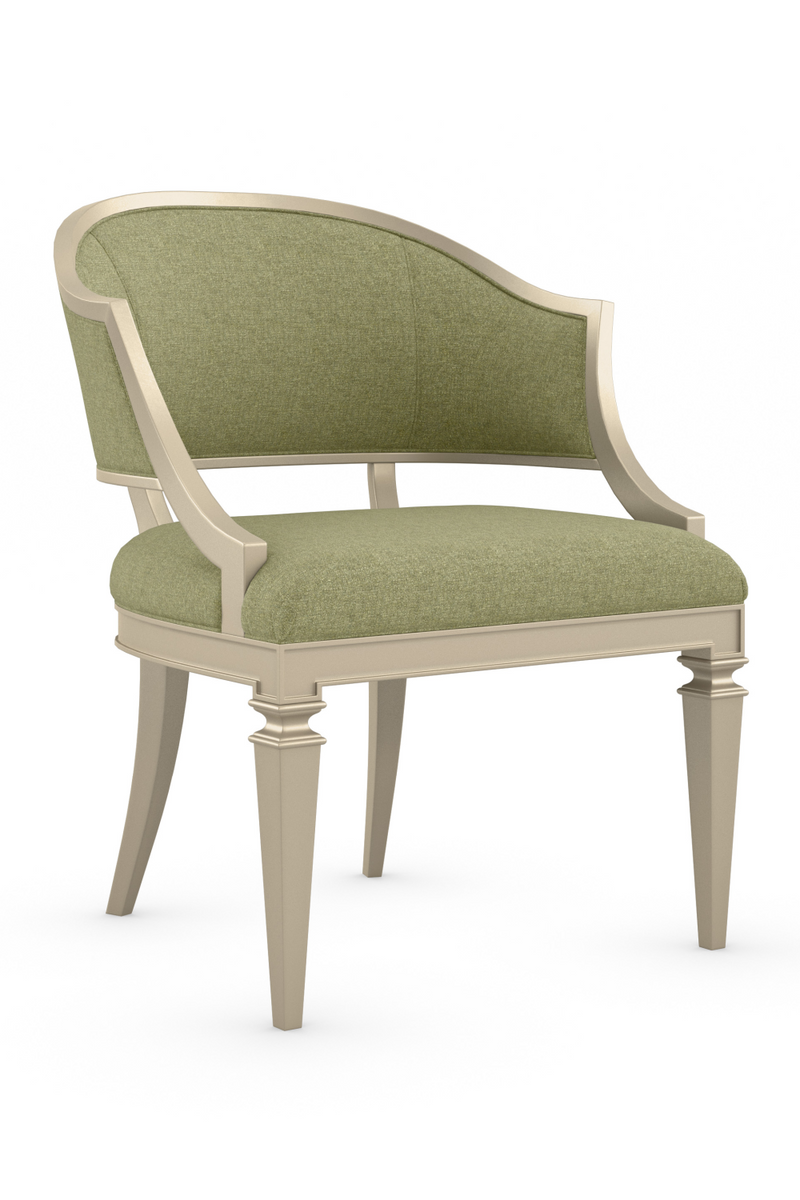 Green Linen Accent Chair | Caracole Sit Anywhere | Oroatrade.com