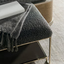 Square Shearling Ottoman | Caracole Thoroughly Modern | Oroa Trade
