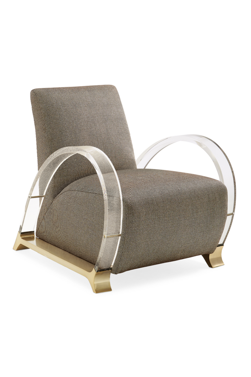 Acrylic Armed Lounge Chair | Caracole Arch Support | Oroatrade.com