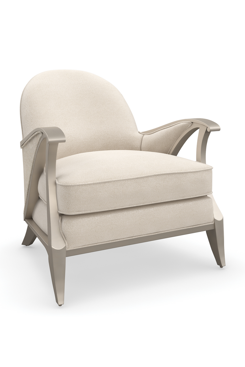 Beige Contemporary Lounge Chair | Caracole Curtsy | Oroatrade.com