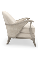 Beige Contemporary Lounge Chair | Caracole Curtsy | Oroatrade.com