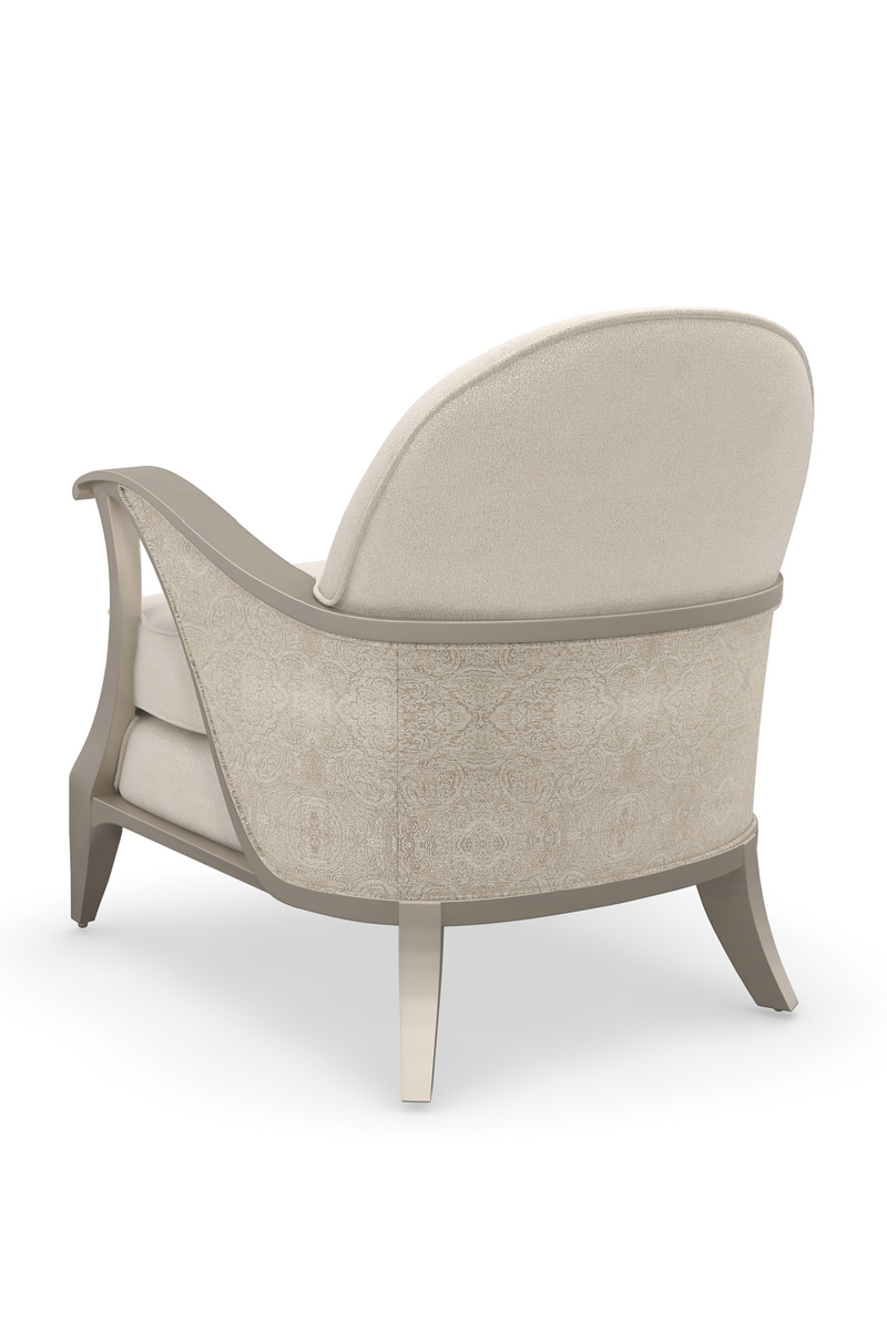Beige Contemporary Lounge Chair | Caracole Curtsy | Oroatrade.com