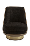 Velvet Back Swivel Chair | Caracole Go For A Spin | Oroatrade.com
