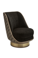 Velvet Back Swivel Chair | Caracole Go For A Spin | Oroatrade.com