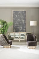 Velvet Back Swivel Chair | Caracole Go For A Spin | Oroatrade.com