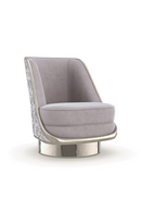 Velvet Back Swivel Chair | Caracole Go For A Spin | Oroatrade.com
