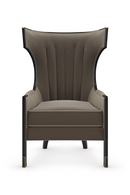 Gray Velvet Wingback Chair | Caracole Wing Tip | Oroatrade.com