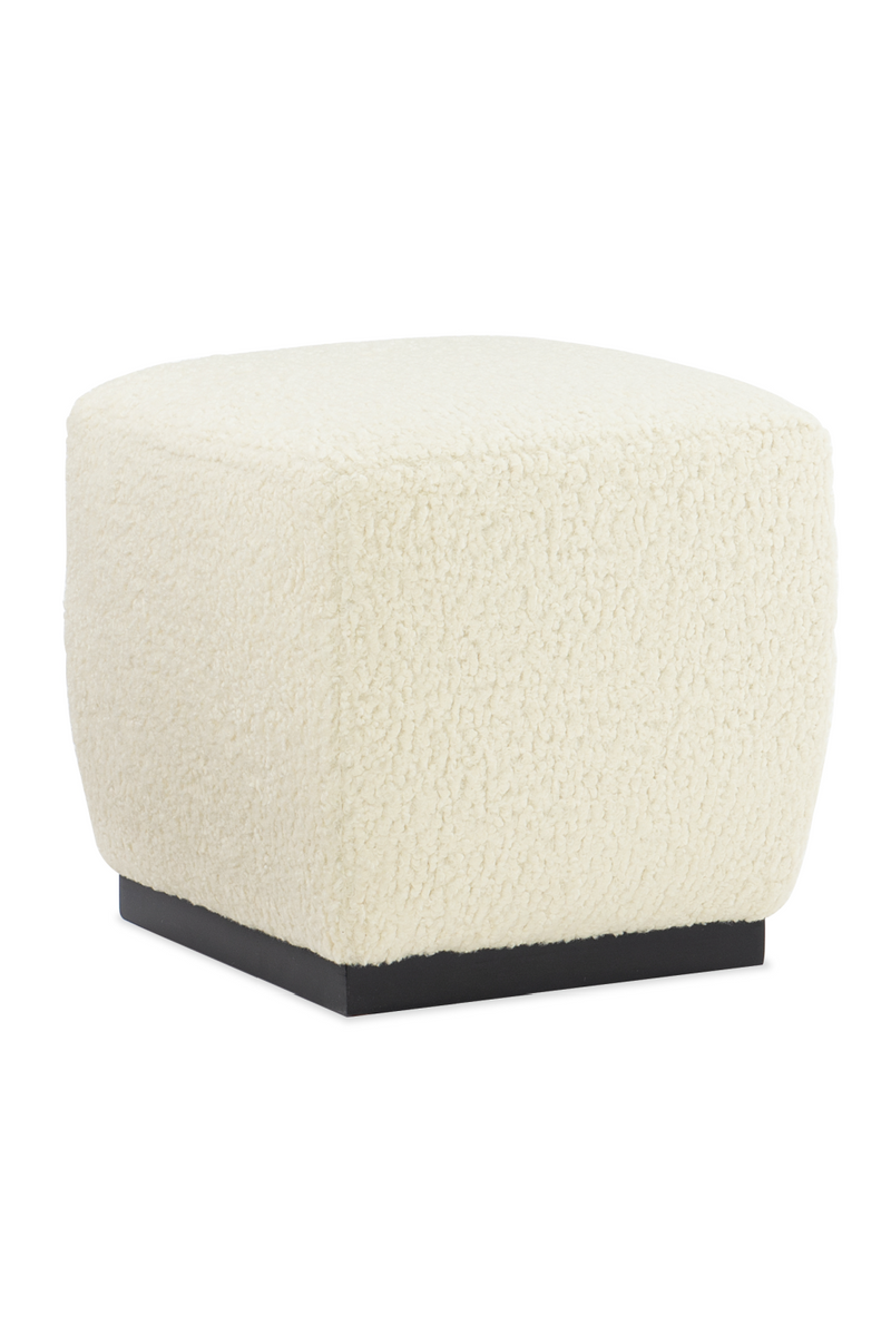 White Square Ottoman | Caracole Marshmallow | Oroatrade.com