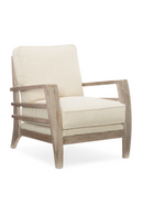 Wooden Cushioned Lounge Chair | Caracole Slatitude | Oroatrade.com