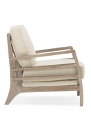 Wooden Cushioned Lounge Chair | Caracole Slatitude | Oroatrade.com
