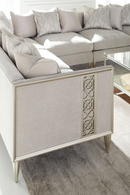 Taupe Modern Sectional Sofa | Caracole Fret Knot | Oroatrade.com