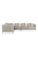 Taupe Modern Sectional Sofa | Caracole Fret Knot | Oroatrade.com