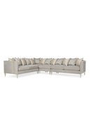 Taupe Modern Sectional Sofa | Caracole Fret Knot | Oroatrade.com