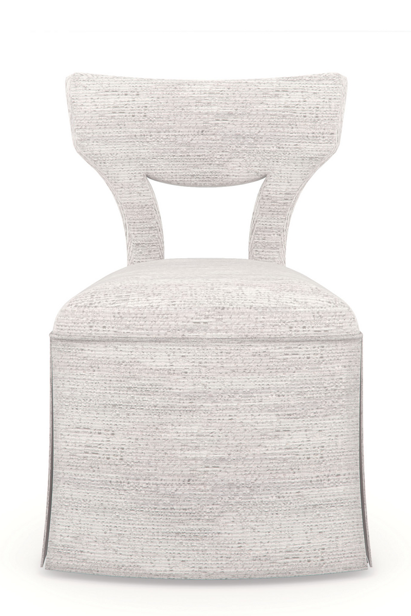 White Skirted Vanity Chair | Caracole You Move Me | Oroatrade.com