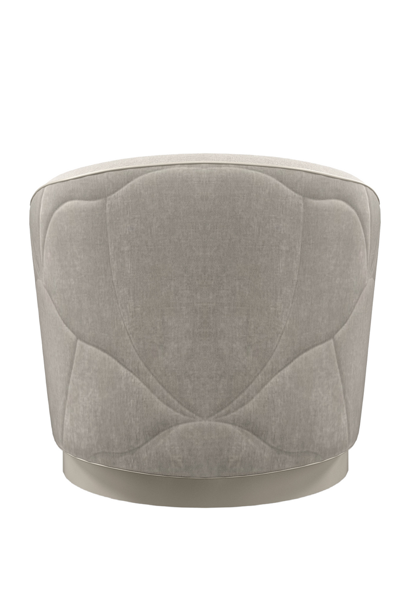 Gray Quilted Swivel Chair | Caracole Fanciful  | Oroatrade.com