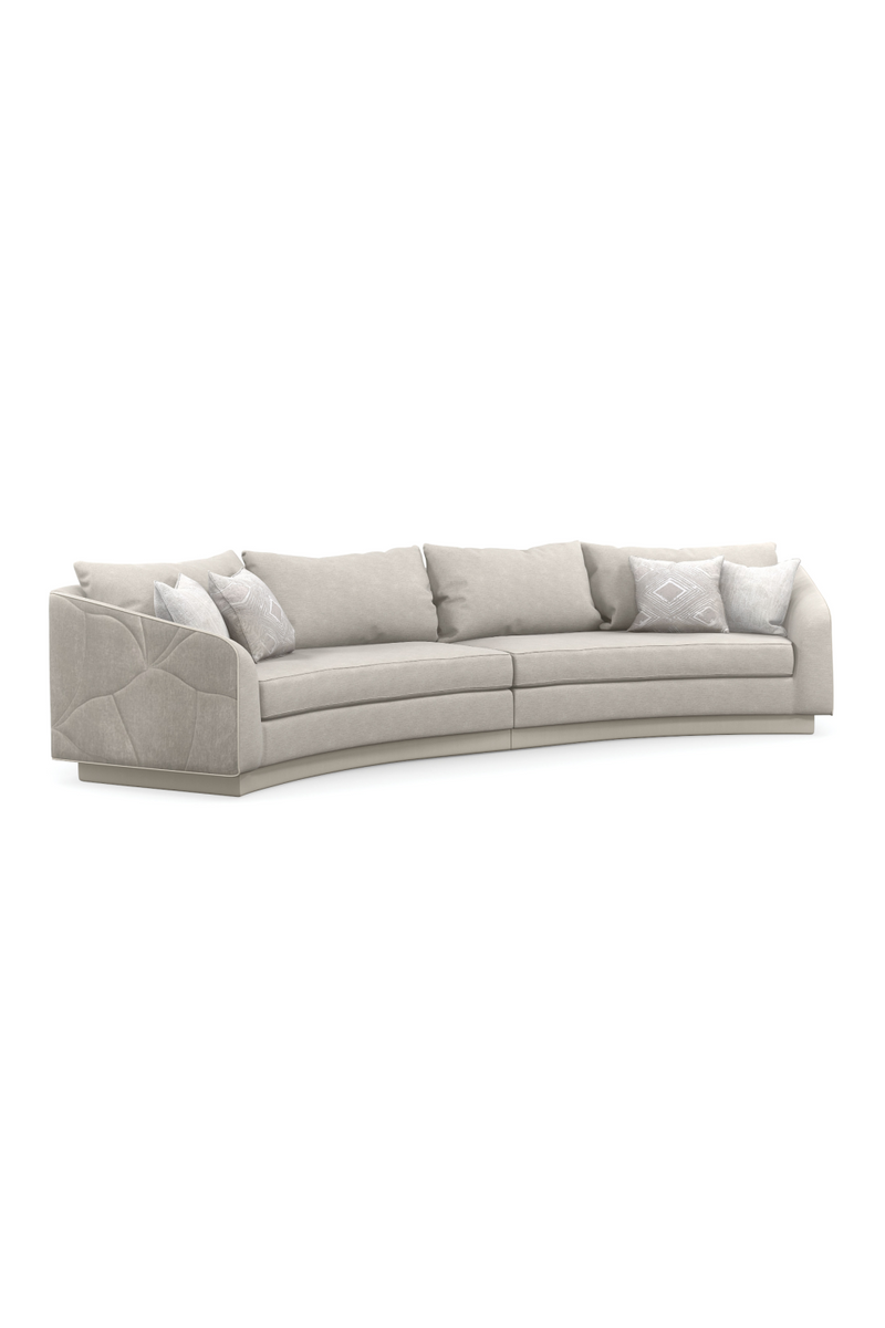 Gray Quilted Sectional Sofa | Caracole Fanciful | Oroatrade.com